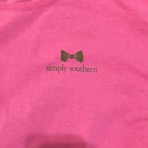 Simply Southern T-shirt size large pink